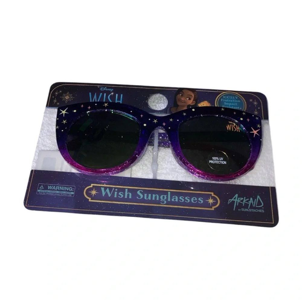 Disney Wish Purple Glitter Sunglasses
